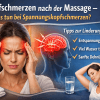Infografik zum Beitrag Kopfschmerzen nach der Massage – was tun bei Spannungskopfschmerzen?